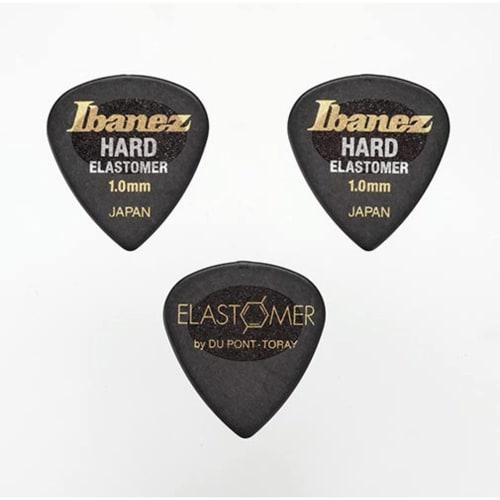 Ibanez BEL16HD10S-HBK: New Teardrop-Shaped Picks Made with a New Elastomer, Non-Slip Hard Material, 1.0mm Thickness, Pack of 3