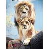 Полный 5D Diy Алмазная картина Два льва Алмазная вышивка Полный вышивки крестом Домашний декор Подарок ручной работы