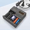 Интеллектуальное зарядное устройство для аккумуляторов 26650/21700/18650 с защитой от перезаряда и двойной USB-зарядкой