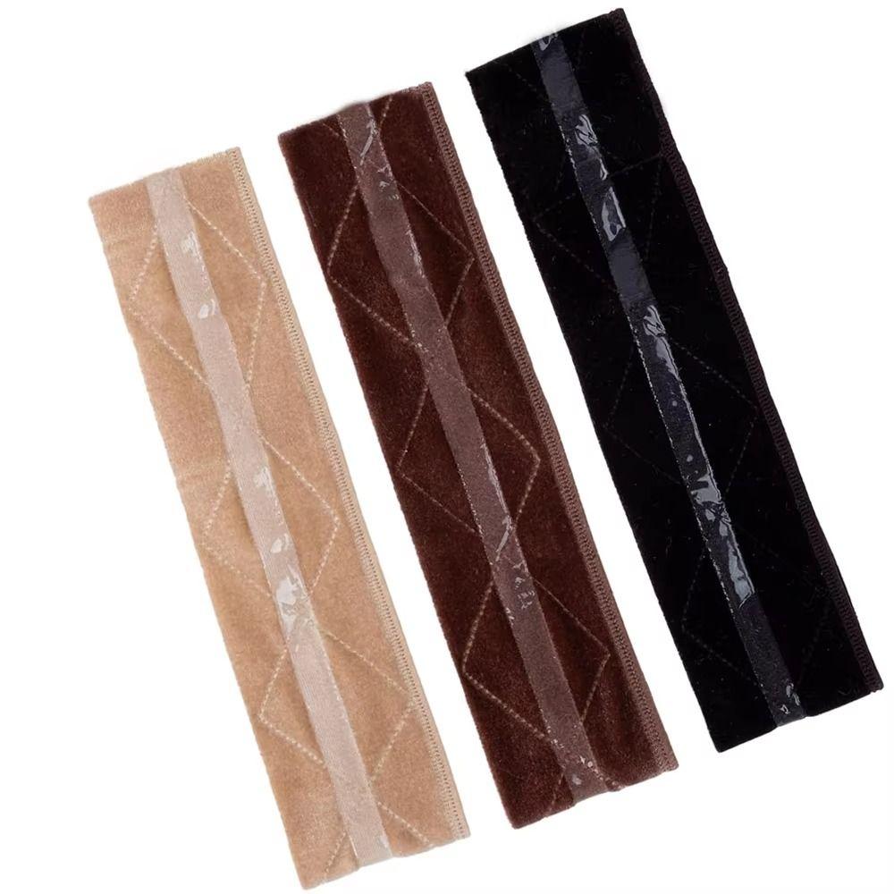 Comfortable Velvet Wig Fixing Strap Silicone Anti-slip Wig Edge Strap  For Lace Frontal Wigs