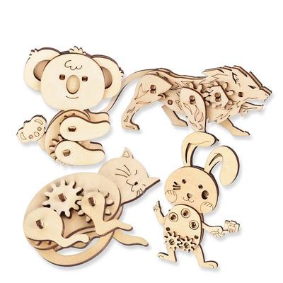 Трехмерный пазл Woody Animal C Set Korea 3d Puzzle