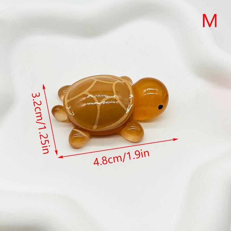 Mini Turtles Luminous Ornament Crafts Miniature Figures Tiny Turtles Micro Landscape Home Decoration Accessories Gifts