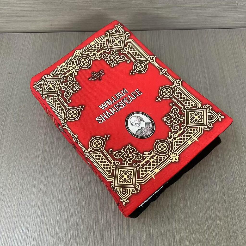 Плюшевая подушка-книга Шекспира с набивкой из ПП хлопка для декора уголка для чтения
