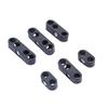 6Pcs/Set Wire Separator Professional Robust Black Spark Plug Cable Divider 7mm