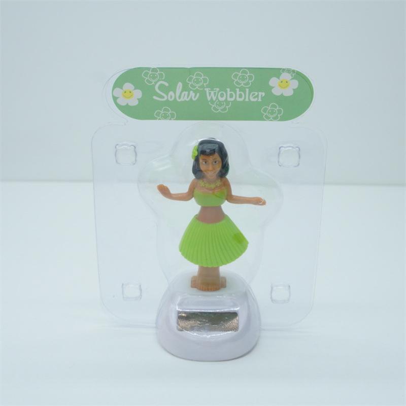 Солнечная энергия Танцующая Хула Девушка Украшения для приборной панели Качающиеся игрушки-болванчики