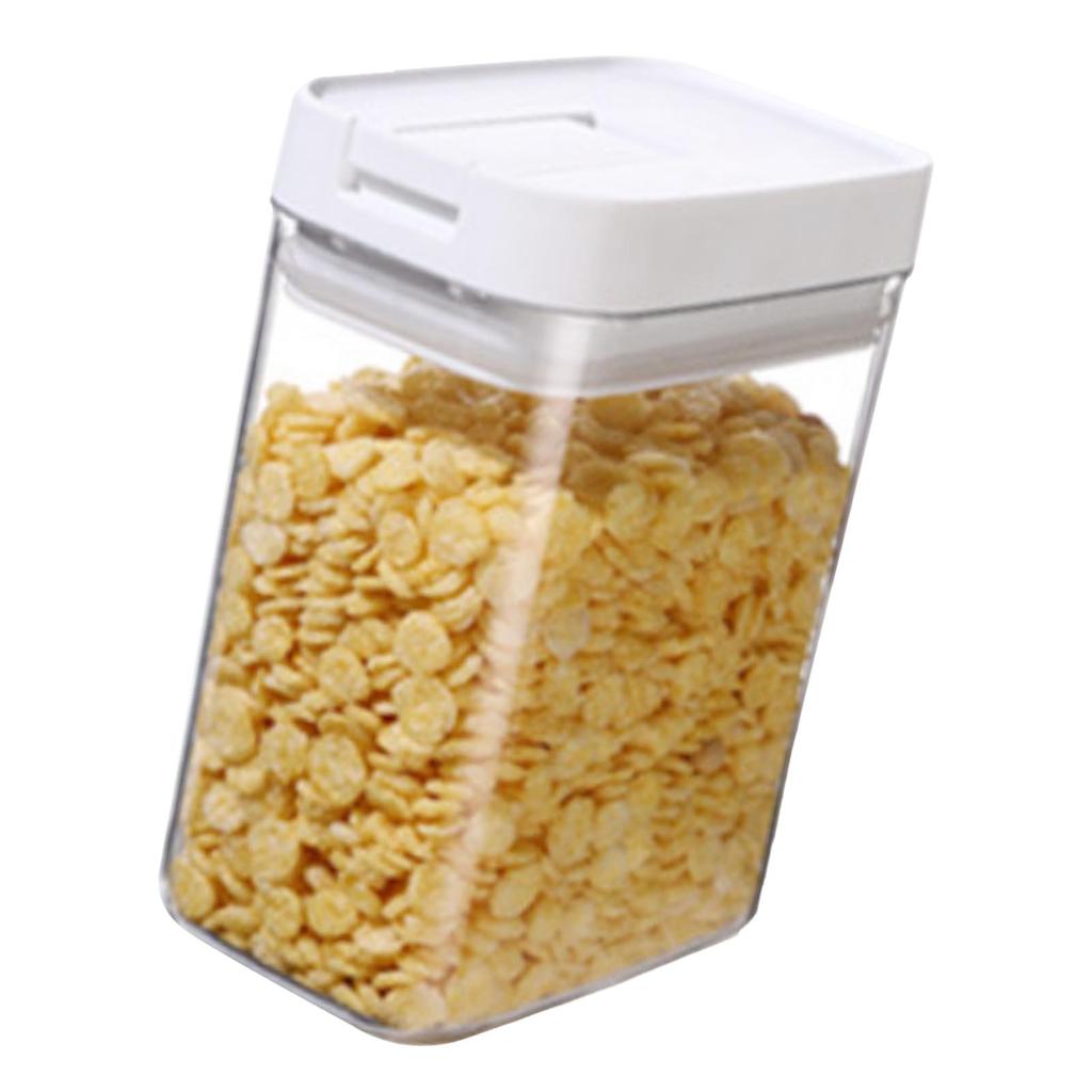 Cereal Storage Container Transparent Food Storage Sealed 800ml Cereal Storage Dispenser for Kitchen