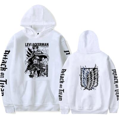 Новейшие аниме худи осенний флис Атака титанов парная одежда Харадзюку пуловеры толстовки Леви Аккерман топы пальто