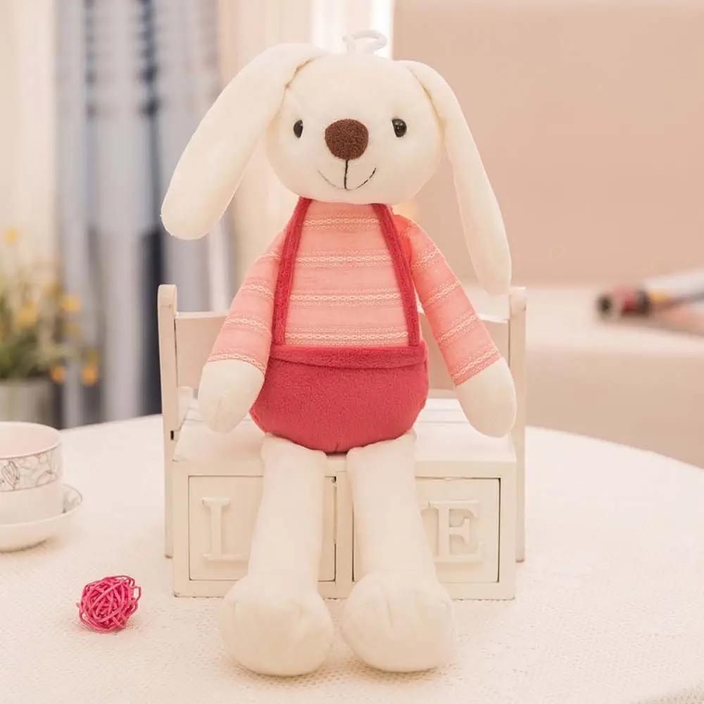 Christian Easter Rabbit Plush Doll Soft Fluffy Easter Bonnie Rabbit Doll PP Cotton Comfortable Animals Stuffed Toy
