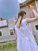 Anoetic Anc Frill Sleeveless Dress_White
