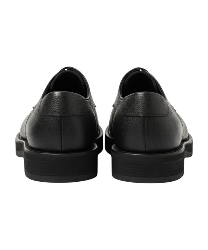Coreofalchemy Plain Derby Cowhide Vibram 6Cm Height Increasing Blacknoir16