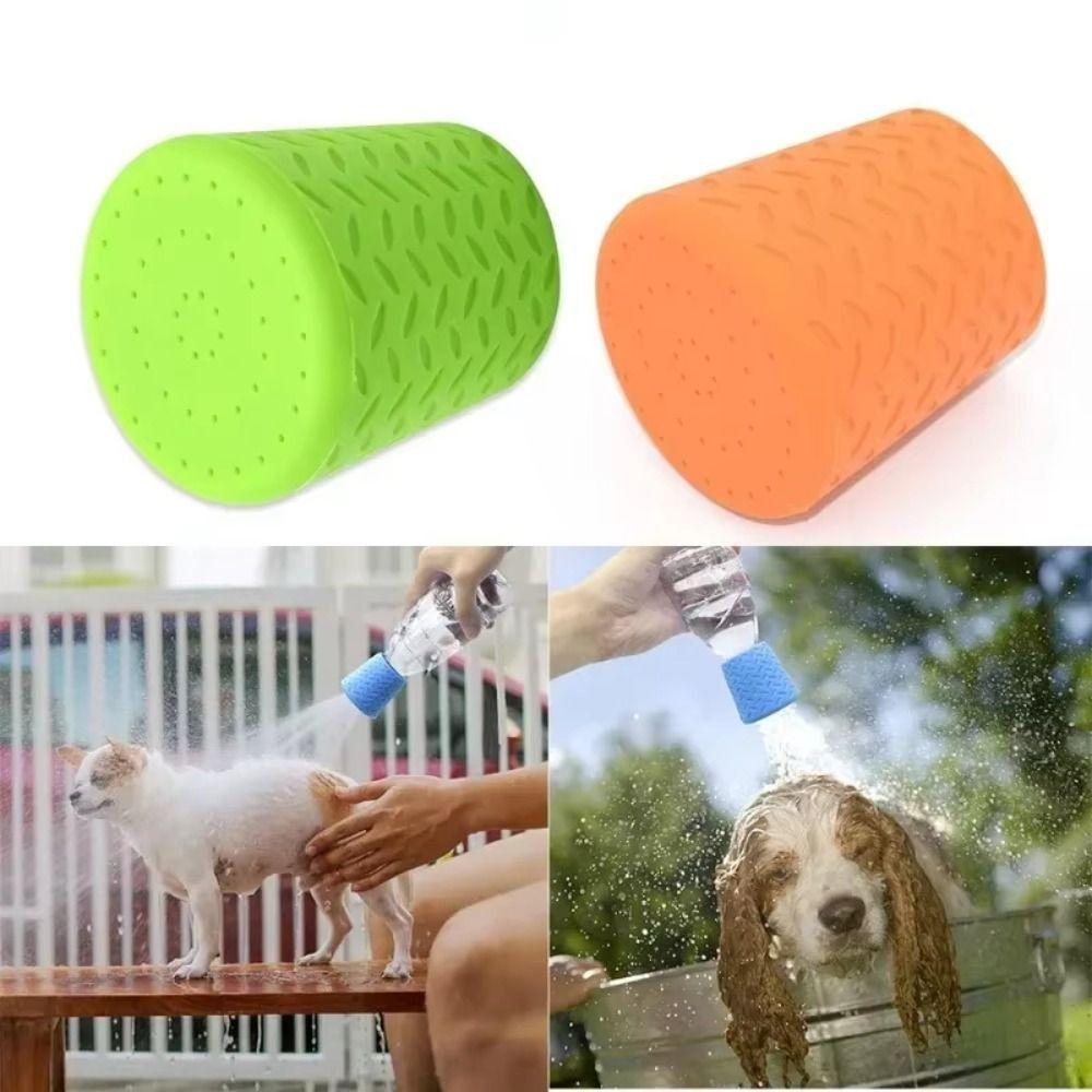 2Pcs Quick Washing Pet Shower Heads Silicone Cat Cleaning Sprayer Dog Bath Faucet  Outdoor