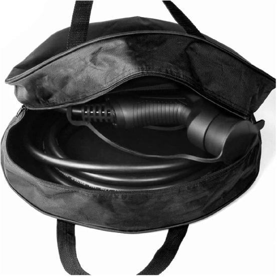 Круглая сумка-органайзер для кабелей - Сверхпрочная водостойкая сумка для хранения и организации кабелей - Идеально подходит для пусковых проводов, канализационной трубы для дома на колесах, зарядного кабеля для электромобиля