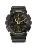 Черные резиновые японские кварцевые спортивные часы мужские G-Shock GA100CF-1A9