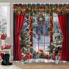 Christmas Gifts Shower Curtain Xmas Tree Winter Forest Cedar Nature Landscape Home Wall Hanging Fabric Bathroom Curtains Decor