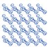 20Pcs Musical Note Paperclip Iron Bookmark Stationery Clip Memo Office Supplies Blue