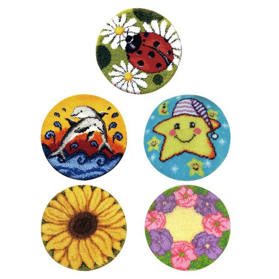 Набор для изготовления коврика с крючком для взрослых, предварительно напечатанная ткань, пряжа для вязания крючком, набор для самостоятельного изготовления коврика для двери, домашний декор, подарок для любителей рукоделия