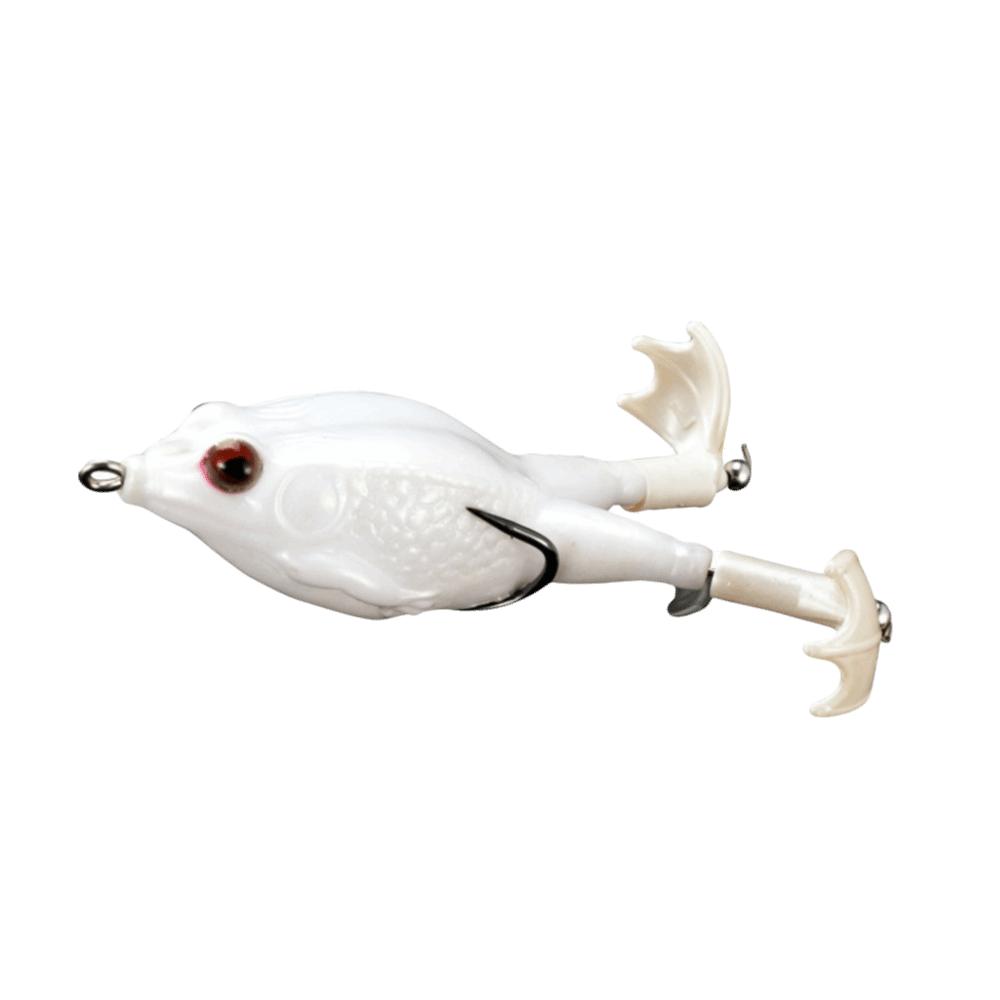Double Propellers Frog Lure Rotating Tail Soft Frog Lure Artificial Bait Freshwater Fishing