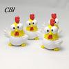 Mini Desktop Ornament 3D Printed Cartoon Rooster Figurine, Big-Eyed Funny Emoticon Figure Ornament, Cute Animal Sculpture, Creative Office Gift Worker
