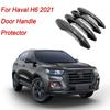 For Carbon Fiber Styling Haval H6 Car Accessories Door Handle Cover Exterior Decoration Protector Cover Trim