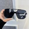 Дизайнерские прямоугольные солнцезащитные очки Женские Мужские Модные Брендовые Квадратные Солнцезащитные очки Женские Мужские Большая Рама Зеркальные Классические