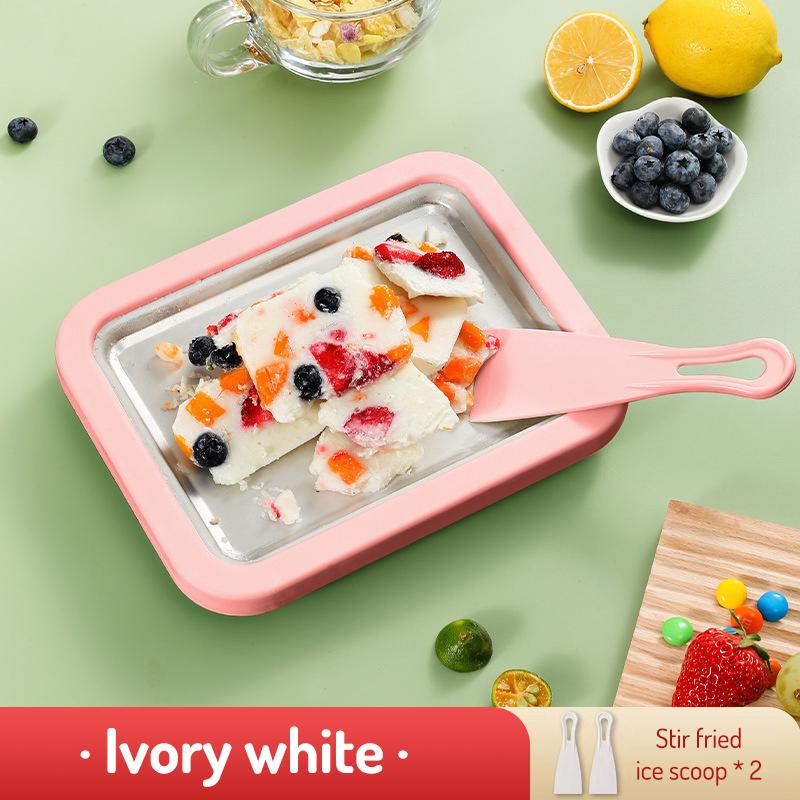 1 комплект сковороды для приготовления ролл-мороженого, бытовой DIY, холодные сладкие жареные ледяные листы для детских развлечений, приготовления летних лакомств