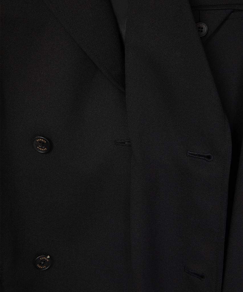 Synqia Heritage Double-Breasted Tailored Jacket Black