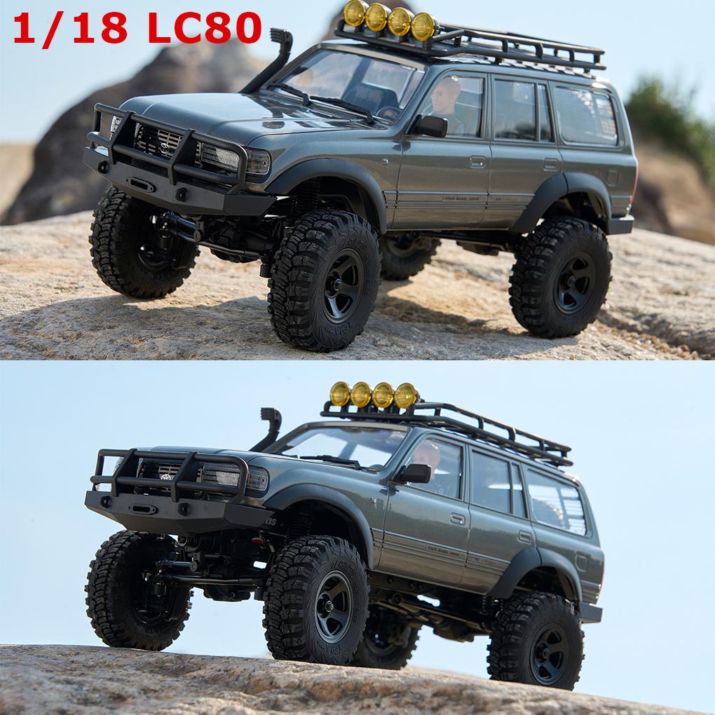 1/10 FCX10 FCX18 LC80 PRO Land Cruiser Brushless RC Crawler 4WD Brushless Toyota LC80 Simulation Crossing Crawling Car Model