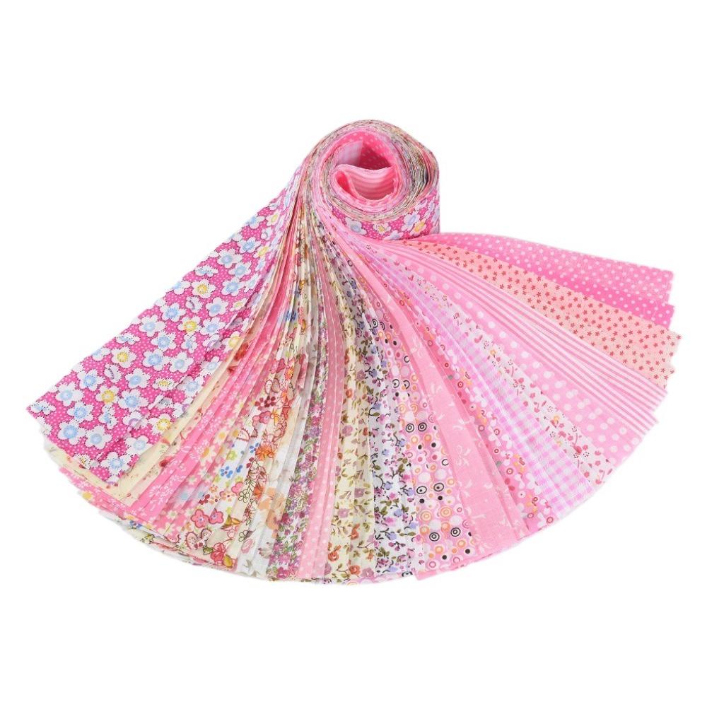 40 шт. Сделай сам Хлопковая ткань с цветочным принтом Разноцветная Швейный материал Ткань для пэчворка Шитье