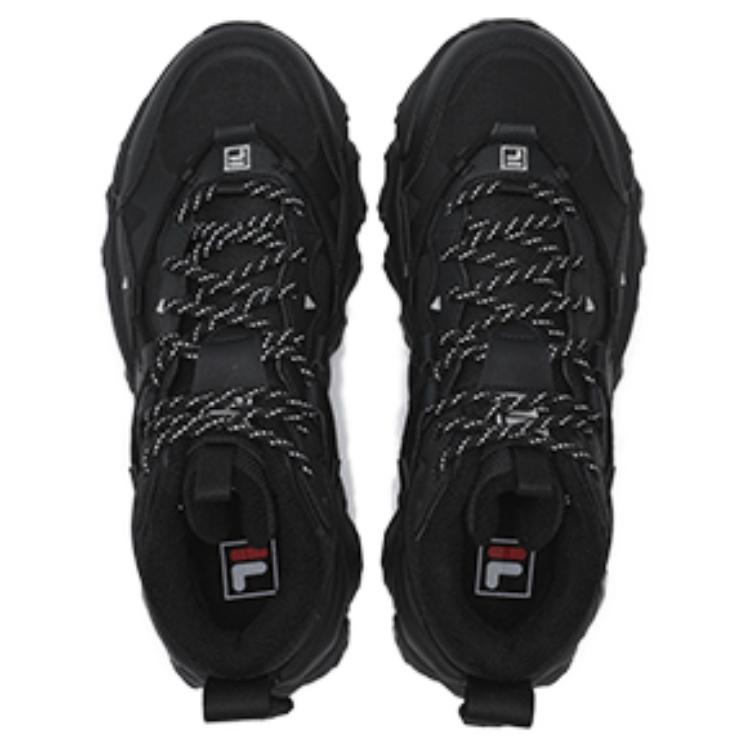 Fila FLUID 5 Устойчивые к истиранию Полуботинки Повседневные Городские Для commutes Беговые кроссовки Мужские Черные F12M442122F-BK