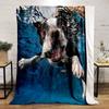 Playful Underwater Dog Blanket for all seasons blanket lunch break throw gift
