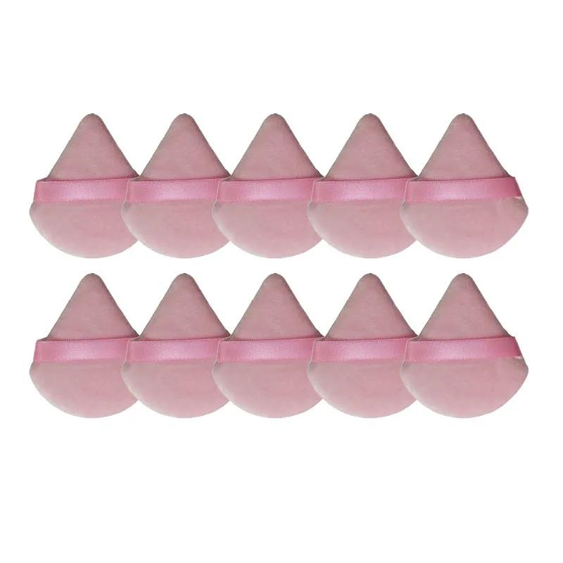 2/4/6/10Pcs Mini Triangle Powder Puff Face Makeup Sponge Cosmetics Soft Cotton Face Washable Velvet Makeup Puff Tools