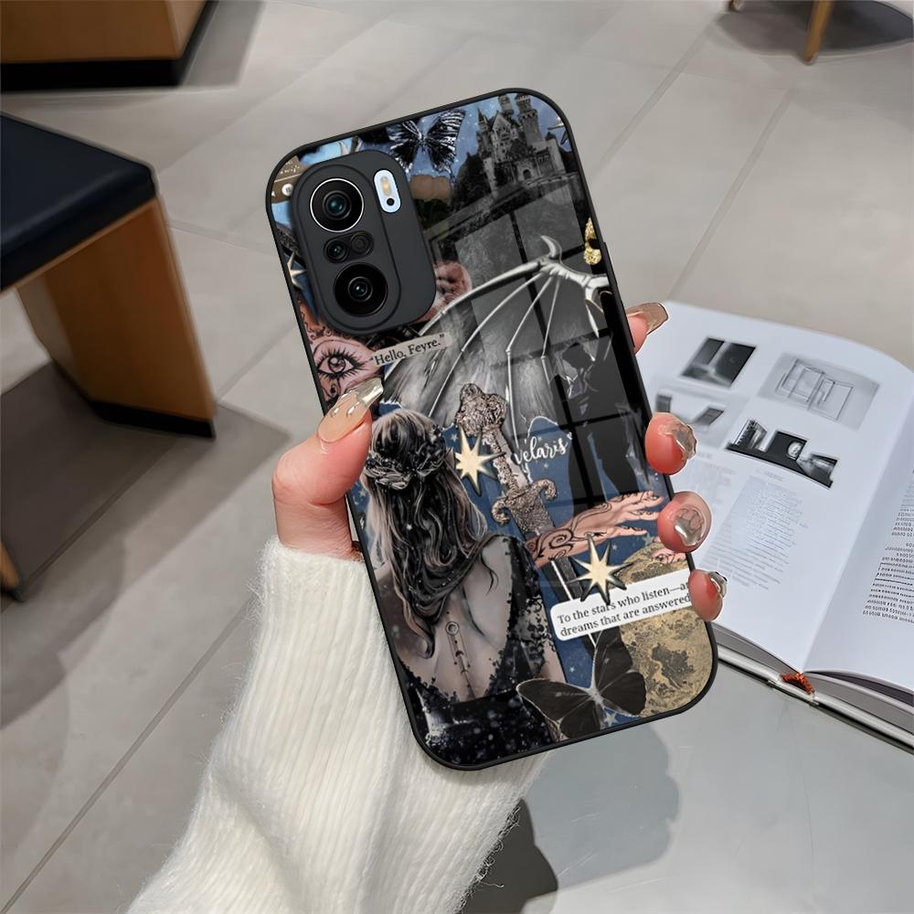 Чехол для телефона Acotar A Court of Mist and Fury для Redmi 12c 13c 12 13 Note 13 Pro Plus 11 12 Pro 10 11s 12s Закаленное стекло