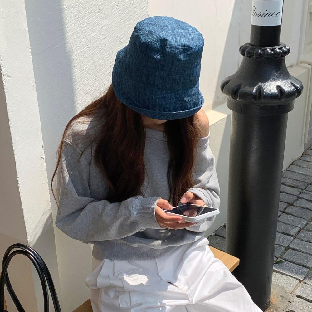 Quick-dry Flax Sun Hat Sunscreen Japanese Style Bucket Cap Fashion Roll Rim Fisherman Hat Camping