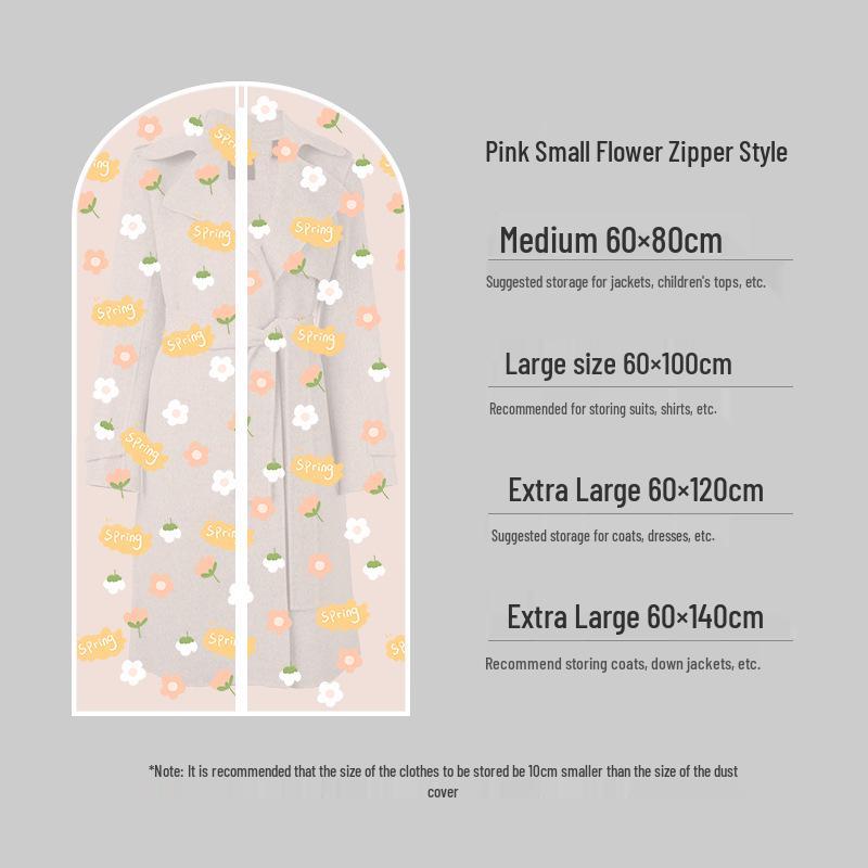 PEVA Clothes Dust Cover: Suit, Coat, and Jacket Storage Bag for Wardrobe and Travel