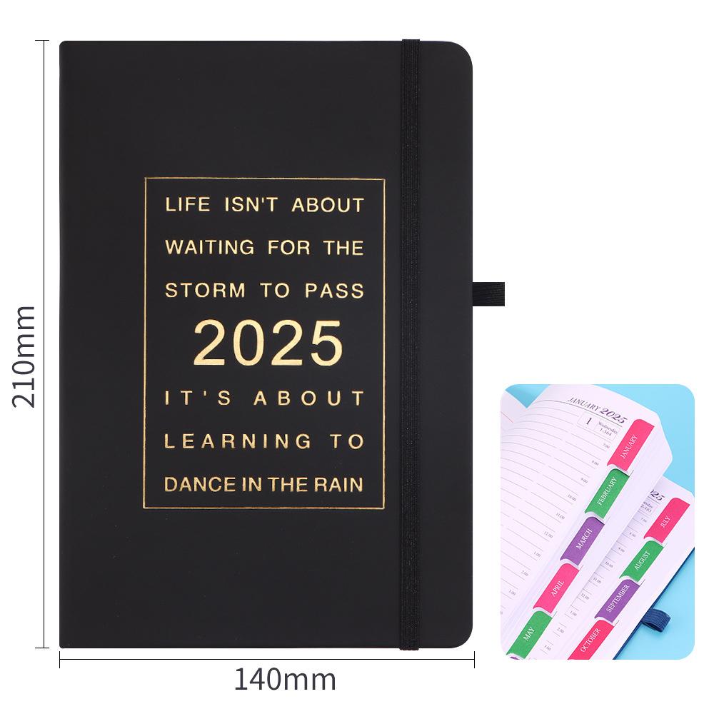 Planner Weekly and Monthly Yearly Year 2025 Dashboard Customized Diary Planner 2025 Kraft Paper Notebook Journal Planner Book
