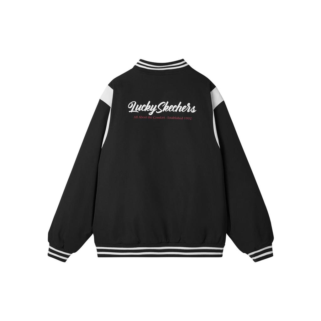 Skechers Quilted Jacket 'Black White' Men's L124U054-0018
