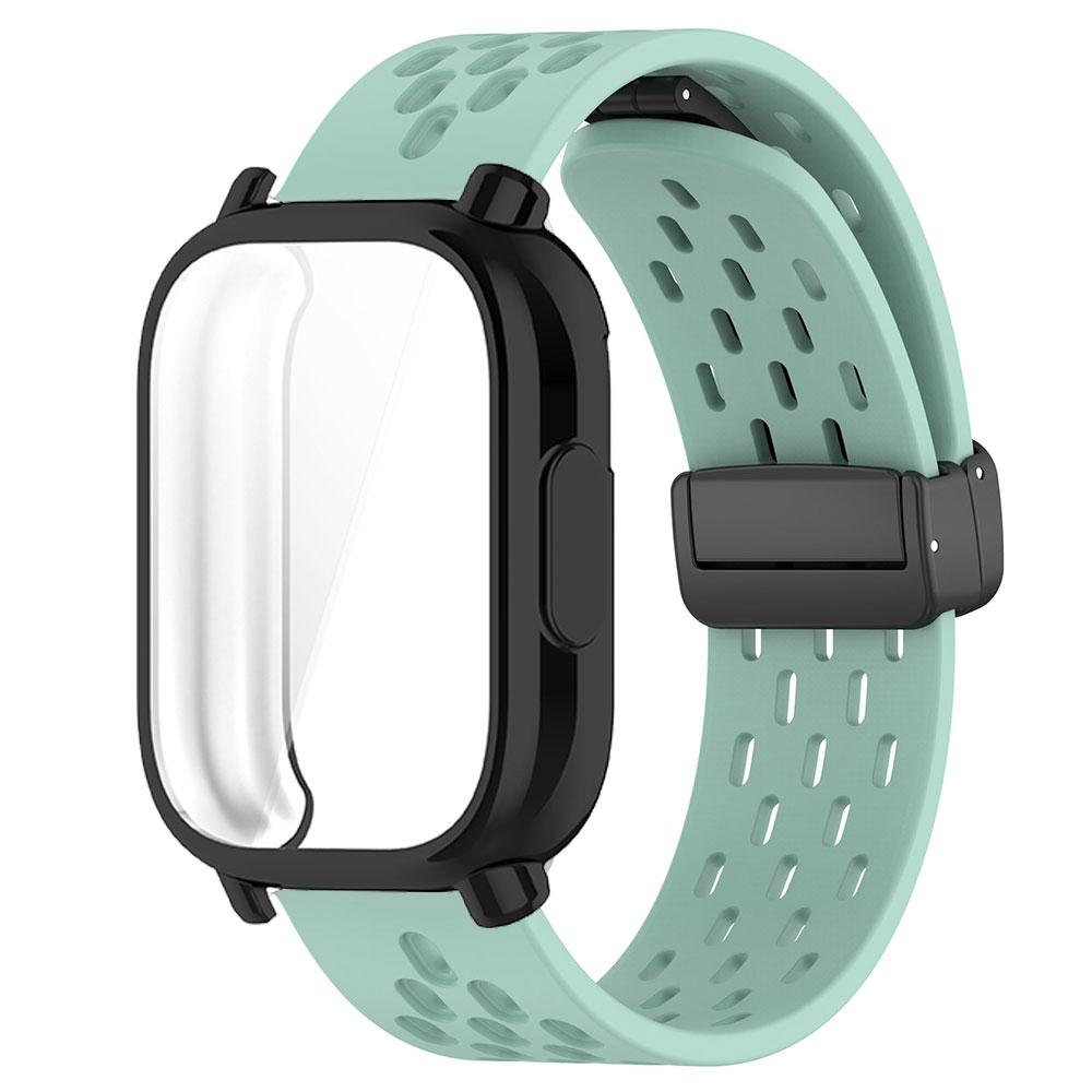 Дышащий ремешок+чехол для Redmi Watch 5 Active Силиконовый спортивный браслет Полностью закрывающий защитный чехол для ремешка Redmi Watch 5 Lite