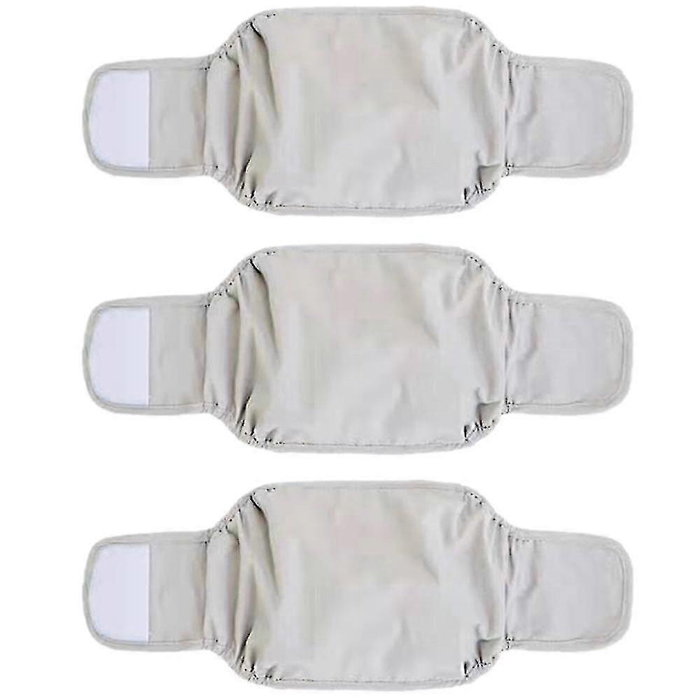 3 Pack Male Dog Diaper Wrap, Washable Puppy Belly Bands, Super-absorbent And Comfortable