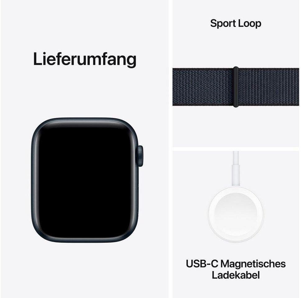 Apple Watch SE 2022 GPS 44mm Mitternacht Sport Loop Tinte (2024)