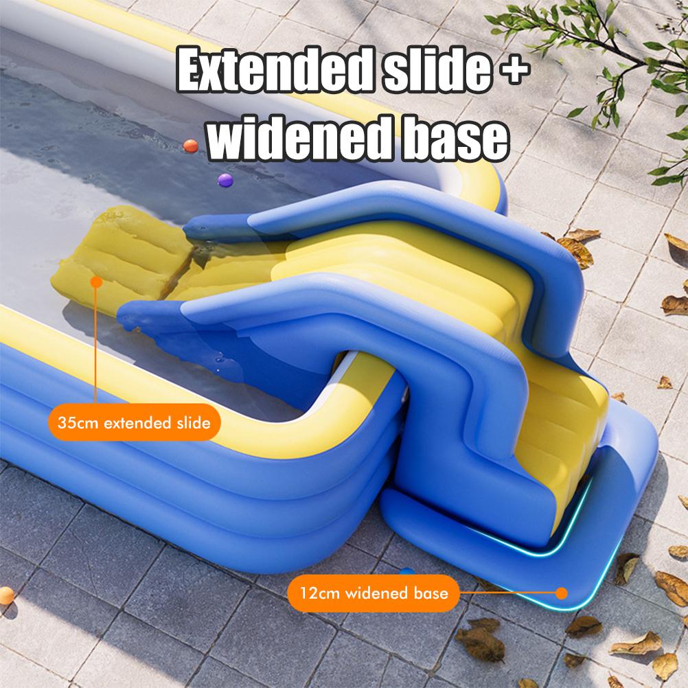 Inflatable Water Slide Compact Inflatable Climbing Wall Water Slide Park Outdoor Summer Fun for Kids