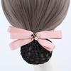 Ribbon Pearls Crochet Bun Net Bun Snood Lace Hair Net Detachable Bow Snood Spring Clip  Bank