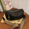 2023 Autumn/Winter Women's Retro Shoulder & Crossbody Pillow Bag with Versatile Wide Strap
