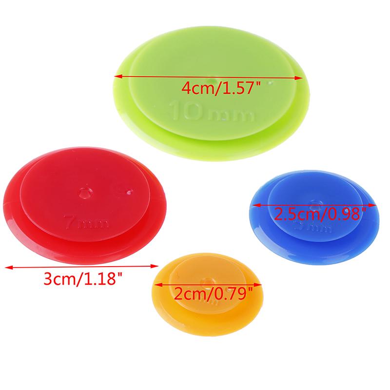 4Pcs Patchwork Equidistant Ruler Seam Parallel Wheel Cloth Sewing Scribing Tool