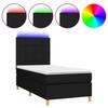 VidaXL Slat Bed Base with Mattress and LED, Upholstered Bed, Single Bed, Adult Bed for Interior Bedroom, 3135407