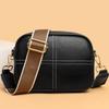 High Quality Cow Leather Shoulder Crossbody Bag for Women Fashion Pure Color Soft Genuine Leather Messenger Bag