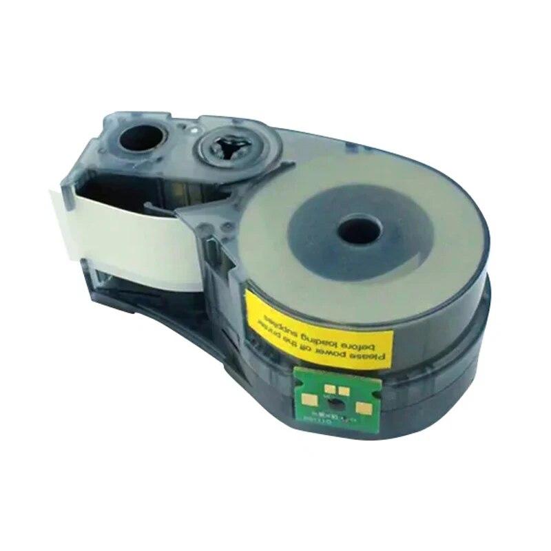 Совместимая этикеточная лента M21-750-499, нейлоновый материал для этикетировочной машины M210 M211 M210-LAB, 19,1 мм, черно-белая этикетка-наклейка