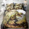 Серия Динозавры 3D Цифровая Печать Комплект Постельного Белья из Трех Предметов Простыня Пододеяльник