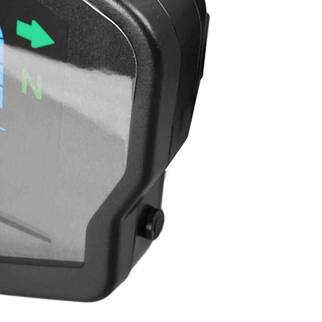 Motorcycle Instrument Cluster Speedometer Tachometer LCD Digital Display Water Temperature Oil Level Meter