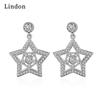 Lindon Women's Zircon Copper Alloy Earrings - Wedding Party Gift Pendant Earrings
