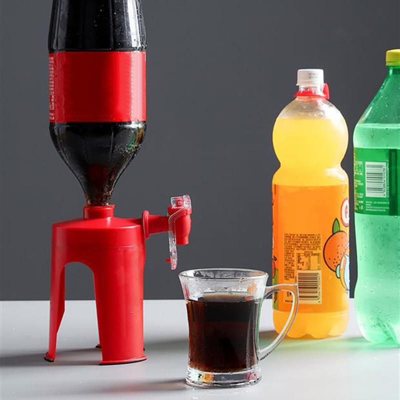 Бутыль для напитков газированной воды Красный диспенсер для воды Перевернутый диспенсер для питьевой воды для газированной воды Напитков